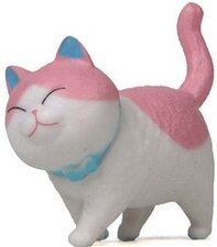 Kattenbeeldje poes Pinky roze