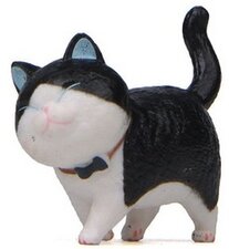 Kattenbeeldje Tuxedo kater zwart-wit