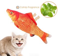 Vis katten speelgoed (20cm) oranje