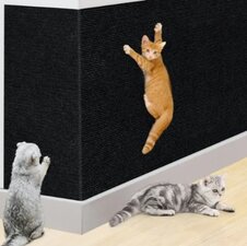 Krabmat kat zelfklevend 30x60cm Zwart